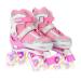 Roller Skates for Girls Boys,Kids Beginners Skate with Light up Wheels and Adjustable Sizes Pink Small(10C-1Y)