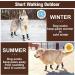 BEAUTYZOO Anti Slip Dog Socks | Hardwood Floor Protection & Traction Control | 3 Pairs Grips Straps for Small, Medium, Large Dogs | Prevents Licking | Medium Grey - Buy Online on GoSupps.com
