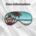 Beach Scenery Print Unisex Eye Mask - Soft Comfortable Light-Blocking Sleep Mask for Better Rest - Buy Online on GoSupps.com