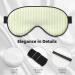 Classic Green Striped Soft Eye Mask for Sleep | Travel Sleep Eye Mask for Men & Women - Buy Online on GoSupps.com