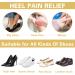 2 Pairs Anti-Slip Heel Pads for Loose Shoes - Comfort Grips for Men & Women | Prevent Rubbing & Blisters (Black - Buy Online on GoSupps.com