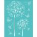 OLYCRAFT 2Pcs Self-Adhesive Silk Screen Printing Stencil Dandelion Theme Silk Screen Stencil Reusable Mesh Transfers Stencil for Painting on Wood T-Shirt Fabric Decoration - 7.7x5.5Inch