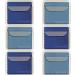 MightyMicroCloth 10x10 Lens Cleaning Cloths 6 Pack Large - Royal Blue/Light Blue - Lint-Free Microfiber for Glasses, Phones, Screens, Electronics - Travel Pouch Included - Buy Online on GoSupps.com