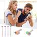 Three-Sided Soft Hair Toothbrush for Adults - V-Shaped Toothbrush for Gentle Gum Care - Violet Color - Buy Online on GoSupps.com