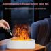 Flame Aroma Diffuser Humidifier - 130ml Portable Aromatherapy with 7 Color Night Light & Auto Shut-Off - B-White - Buy Online on GoSupps.com