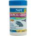 API TROPICAL GREENS FLAKES Tropical Fish Greens Flakes Fish Food 1.1-Ounce Containe