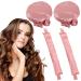 KEYRI 2PCS Heatless Hair Curler Heatless Curling Set Heatless Curlers Headband with Hairnet No Heat Hair Curlers for Long/Medium Hair Sleeping Overnight Lazy Curlers DIY Hair Styling Tools (Pink)
