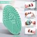 Silicone Makeup Brush Cleaning Mat - Portable Scrubber Tool with Suction Cup for Valentines Day - Green - Buy Online on GoSupps.com