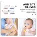 Shop Anti-Food Gloves for Toddlers - 2 Pairs of Thumb-Sucking Louten-Sitting Toy Gloves for Kids - International Shipping Available - Buy Online on GoSupps.com