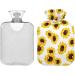 Sunflower Heat Bottle | Vintage Flower Pattern | 1L Hot Water Bottle for Pain Relief | Ideal for Kids & Adults - Buy Online on GoSupps.com