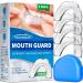 Visismile Mouth Guard for Clenching Teeth at Night Dental Night Guards for Teeth Grinding Professional Mouth Guard for Grinding Teeth Stops Bruxism 2 Sizes Pack of 4 with 12 Cleaning Tablets Clear