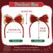 Flayem Bow Christmas Headbands for Kids Adults Red Xmas Cute Hair Hoop with Jingle Bell for Women Men Christmas Party Costume Party Favor - Buy Online on GoSupps.com