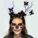Vakkey Light Up Halloween Headband LED Antler Hair Band Gothic Butterfly Headdress Halloween Costume Party Hair Accessories for Women - Buy Online on GoSupps.com