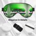 Buy Green & White Piano Keys Print Unisex Sleep Eye Mask - Soft Comfort Travel Shade for Yoga & Shift Work - Buy Online on GoSupps.com