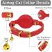 Oopsdoggy Airtag Cat Neck Band - Durable Leather GPS Collar with Bells for Cats & Small Dogs | Red Pet Accessory - Buy Online on GoSupps.com