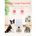 beQ 5L Automatic Cat Feeder with Stainless Steel Bowl - Timed Dog Feeder for Dry Pet Food | Twist Lock Sealed Lid, Desiccant Bag, 1-6 Meals Per Day | 20-Second Voice Recording | Ideal for Cats or Dogs - Buy Online on GoSupps.com