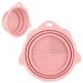 Foldable Silicone Makeup Brush Cleaner Bowl - Etercycle Portable Cleaning Tool for Brushes Powder Puffs and Sponges (Pink)