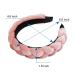 WOVOWOVO Non-Slip Velvet Braided Headband - Pink | Soft Wide Hair Hoop for Women | Cute Solid Color Hair Accessories - Buy Online on GoSupps.com