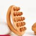 Hand-Held Wooden Body Massage Brush with Smoothing Pearls - Meridian Gua Sha Device for Muscle Relaxation | International Shipping - Buy Online on GoSupps.com