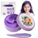 Coloration temporaire violette pour enfants coloration instantan e violette Pomade pour cheveux violets pour femmes et hommes Cr me coiffante pour filles Boue de cire cheveux pour la f te
