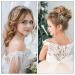 Pearl Crystal Bridal Hair Pins - Elegant Flower Shape Wedding Hairpin Set for Brides and Bridesmaids - Buy Online on GoSupps.com