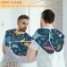 Beard Bib Apron for Men | Waterproof Hair Catcher & Grooming Cape with Colorful Dinosaurs - Perfect for Shaving & Trimming - Buy Online on GoSupps.com