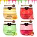 4Pcs Bee Lip Balm Honey Pot Galentines & Valentines Day Gifts Girls Party Favors Strawberry Watermelon Apple Lime Honey Lip Mask Overnight Moisturizing Vitamin E Prevention Lip Dry Honey & Strawberry & Watermelon & A
