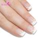 Bling Art False Nails - French Manicure White Glitter | 24 Medium Tips with Glitter Stars | International Shipping - Buy Online on GoSupps.com