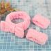 UNIMEIX 3 Pack Spa Headband and Wrist Washband Set - Reusable Soft Fleece Skincare Headbands for Face Washing - Pink - Buy Online on GoSupps.com