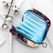 Stylish Menstruation Pad Bag with Zipper Flower Pattern Women's Napkin & Tampon Organizer for Girls - Buy Online on GoSupps.com