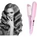 Iron Deep Hair Waver Curling Wand Electrical Crimpers for Women Double Barrel Tourmaline Ceramic Barrel Beachy Crimper Hair Iron (Pink) - Buy Online on GoSupps.com