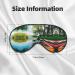 Lake with Boats Canoes Eye Mask | Soft Breathable Travel Sleep Patch for Relaxation - Buy Online on GoSupps.com
