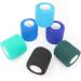 KEQCQE Cohesive Bandage Self Adherent Wrap Athletic Tape Breathable Vet Tape First Aid Tape for Dogs Cats Horses Birds & Wrist Healing Ankle Sprain Swelling (2 Inch Blue Change 6 Rolls) - Buy Online on GoSupps.com