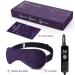Heated Eye Mask for Dry Eyes - USB Electric with Temperature Timer Remote | Relieve Stye, Blepharitis, MGD | Purple - Buy Online on GoSupps.com