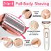 Electric 4-in-1 Haircutter for Women - Safe & Fast Wireless Hair Removal for Face Legs Body & Bikini Zone - Washable Heads - Buy Online on GoSupps.com