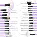 32-Piece Professional Makeup Brush Set with Nylon Bag - Purple - Buy Online on GoSupps.com