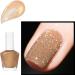 Nude Pearl Glitter Nail Polish Shimmering Golden Shell Spiral Holographic Shimmer Quick Dry Nail Varnish Pearlescent Shining Sparkling Long Lasting No Need Cure Gift for Women & Girls - Buy Online on GoSupps.com