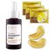 ABERA Saffron Serum For Melasma Treatment Renewing for Face Anti-Aging Treatment for Fine Lines & Wrinkles High Potency Saffron Extract Hydrating Serum Dark Spot Remover (1 Box+ 3 Eye Patches)