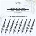 Non-Slip Black Metal Hair Clips Barrettes Bobby Pins - 40 Pack Simple Plain Hair Accessories - Women Girls - Buy Online on GoSupps.com