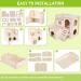 Byzesty Wooden Hamster House - 7 Piece DIY Toy & Accessories for Guinea Pigs Dwarf Hamsters Chinchillas | Fun Roller Bridge Rocker & Swing - Buy Online on GoSupps.com
