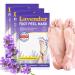 Masque Exfoliant pour Pieds 3 Paires : Masque Exfoliant pour Pieds Dermatologiquement Test Talons et Peau Morte S che pour des Pieds Doux Masque Exfoliant pour Pieds (Lavande)