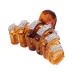 Frcolor Rhinestone Hair Jaw Hair Clamps Non-Slip Hair Clips Acrylic Hair Claw Clips Headwear for Women Lady (Coffee)