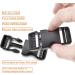 4 Pack Black Side Release Buckle & 8 PCS Tri-glide Slide Clip Set for 1 inch Webbing - Heavy Duty Plastic Replacement Buckles for Backpack Straps, Boat Covers, Dog Collars - Dual Adjustable Buttons - No Sewing Required - Buy Online on GoSupps.com