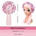 Arqumi Kids Satin Sleeping Bonnet 2-Pack - Pink+Purple Patterned Hair Bonnets for Children - Buy Online on GoSupps.com