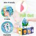 BKKE Montessori Baby Toys - Dinosaur Tissue Box with 8 Colored Cloth & 6 Crackling Papers for 18+ Months Girls - Buy Online on GoSupps.com