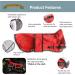 All Seasons Waterproof Dog Coat with Harness Hole - Red Medium | Tail Blazers - Buy Online on GoSupps.com