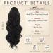 BARSDAR Long Wavy Curly Drawstring Ponytail Extension - 16'' Off Black Synthetic Hair Clip Fluffy Hairpiece for Women - Ideal for Daily & Party Wear - Buy Online on GoSupps.com