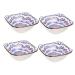 Zerodeko 4pcs Sauce Dish Pasta Plates Dip Bowls Saucer Plates Container for Food Ceramic Dipping Dish Snack Dish Salad Containers Wasabi Sauce Bowls Ceramics Vintage Seasoning