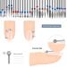 Lusofie 30-Piece Diamond Nail Drill Set | Electric Nail Millers for Manicure & Pedicure | Professional Acrylic Nail Care Tools for Home & Salon - Buy Online on GoSupps.com
