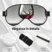 SSIMOO Wine Glass Sleep Mask - Adjustable Breathable Eye Mask for Comfortable Sleep | Fashionable Black Design - Buy Online on GoSupps.com